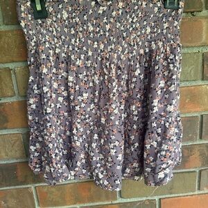 Cottage core mini skirt stretchy medium